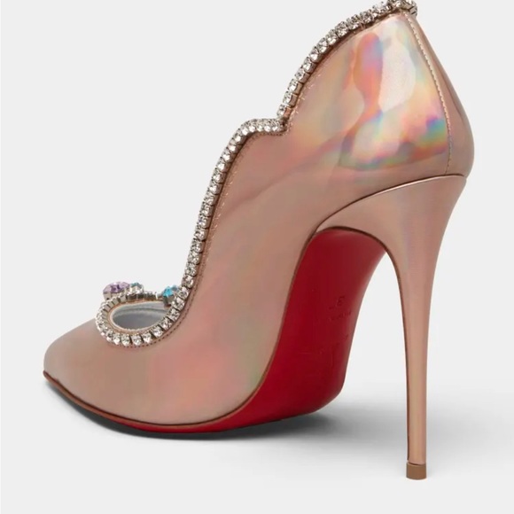 Chick Queen Iridescent Jewel Red Sole Pumps
37 NWB - Picture 2 of 3